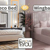 Art Deco Bed Styles vs Modern Wingback Beds
