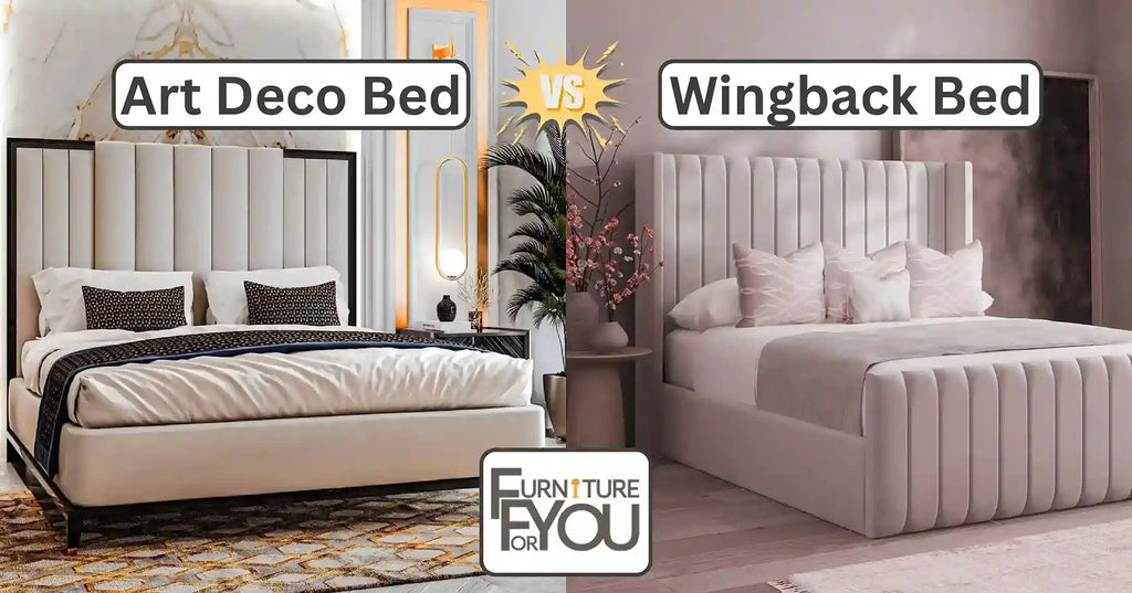 Art Deco Bed Styles vs Modern Wingback Beds
