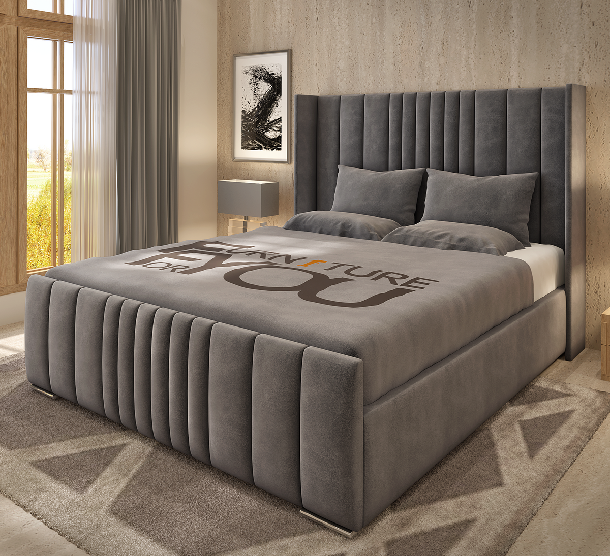 London Wingback Bed Frame Furniture For You Ltd
