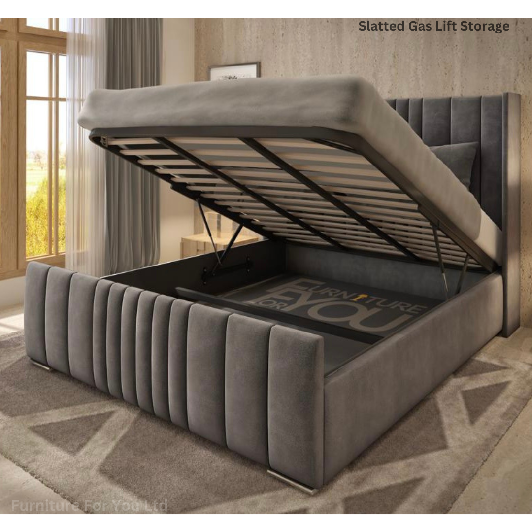 Mcbeth tufted wingback bed queen deals