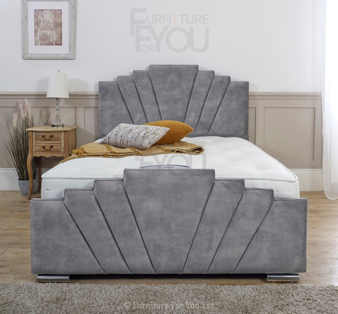 Manila Art Deco Bed Frame Furniture For You Ltd