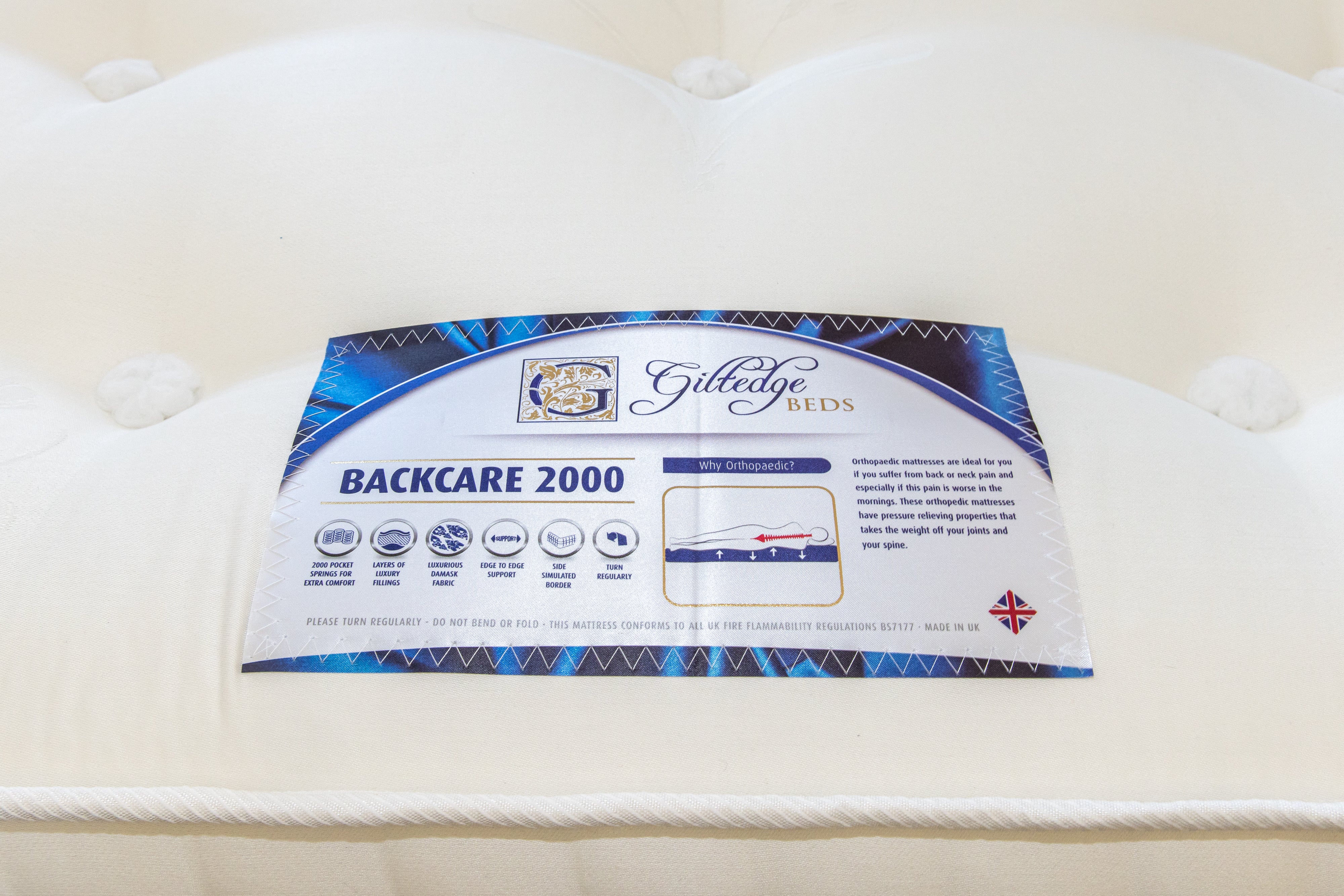 Backcare 2000 Pocket Sprung Mattress – Furniture For You Ltd