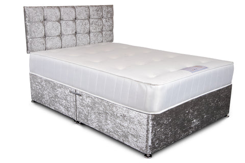 Essential Crushed Velvet Divan Bed Set